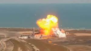 Sn9 will lift off from boca chica, texas under the power of its three raptor engines. Spacex Starship Prototype Rocket Blows Up On Landing After Test Launch