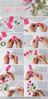 It's fun, engaging, fabulous, and just plain gorgeous. Diy Crepe Paper Flower Sweet Pea Paper Flowers Fabric Flowers Diy Paper Flowers Diy