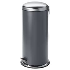 You can get a larger grey bin, or approved waste sacks, if you're recycling everything you can and you have: Mjosa Dark Grey Pedal Bin 30 L Ikea