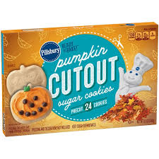 No mixing, no slicing, no mess! Pillsbury Ready To Bake Mini Pumpkin Cutout Sugar Cookies 8 5 Oz Instacart