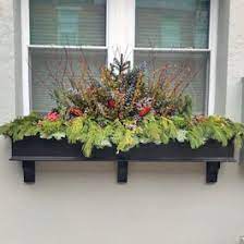 Best 40 beautiful cascading flowers for window boxes ideas #windowboxes. Winter Window Box Ideas