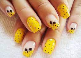 Ideas Para Pintar Tus Unas De Color Amarillo Yellow Nails Decoracion De Unas Manicura Y Nail Art Yellow Nail Art Yellow Nails Design Bow Nail Art
