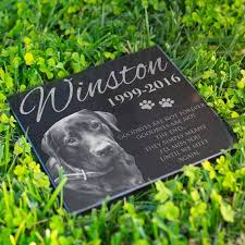 We offer a comprehensive collection of garden stones and accents to celebrate the life of a loved one or. Personalized Memorial Pet Stone For Dog Cat Laser Engraved Etsy