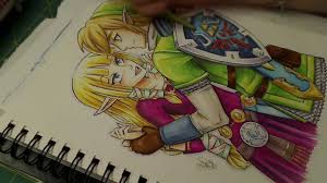 Ｌａｚｏｏ on twitter princess zelda royal. Tloz Link Zelda Skyward Sword Fan Art Copic Marker Youtube
