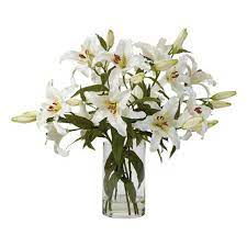 Casablanca Lily Watergarden Large Flower Arrangements White Flower Arrangements Floral Decor