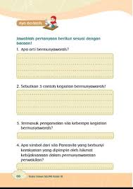 Kunci jawaban agama kelas 5 hal 66. Kunci Jawaban Tema 8 Kelas 3 Halaman 65 66 67 68 69 70 71 72 73 Arti Contoh Kegiatan Musyawarah Sila Keempat Metro Lampung News
