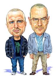 Jesse Pinkman And Walter White by Art