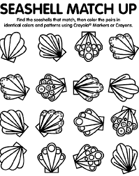 Some of the coloring page names are shell outline on clipartmag, inkspired musings comments seashells and coloring books, spiral sea shells sea, hoe schilderij met zand en strandsfeer maken. Sea Shell Match Up Coloring Page Crayola Com