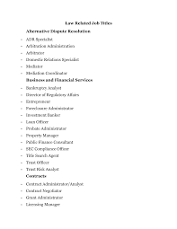 The accounting and finance industry is a diverse field with a wide range of positions. Https Law Olemiss Edu Wp Content Uploads 2019 01 Law Related Job Titles Pdf