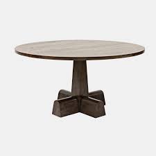 With a beautiful gray distressed salvaged wood finish, bring rustic elegance to your dining room with the newberry round dining table. Dining Tables Noah J Co