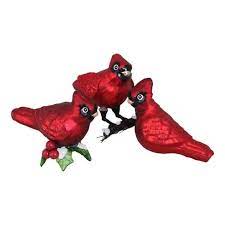 Beautifully presented in a reusable box. Northlight 3pc Matte Finish Cardinal Bird Glass Christmas Set 9 Red Target