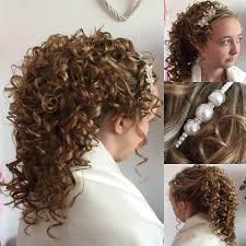 If you want to add a little more detail to your curled wedding style, try this french braiding to put your bangs into place. Wedding Hairstyles For Curly Hair Novocom Top