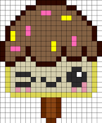 Icecream Perler Bead Pattern Bead Sprites Food Fuse Bead Patterns Hama Beads Pony Bead Patterns Perler Beads