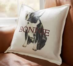 And with tons of replacement dog bed covers available, you can try out different fabrics to suit your dog's preferences or different colors and patterns to match your home's décor. Personalized Painted Dog Decorative Pillow Covers Pottery Barn