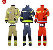 Wholesale Anti-Static Fire Resistant Fireproof Suit Flame Retardant Fabric  Fire Fighting Suit