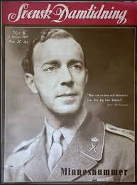 Svensk dam 6 1947 Gustaf Adolf död, Bernhard Sö..