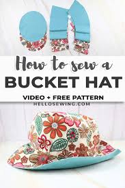 Essentials bucket hat template pattern found through below link sewing machine. How To Make A Bucket Hat Reversible Bucket Hat Pattern Video Hello Sewing