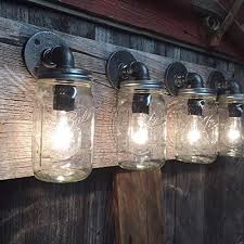 אתה נמצא במקום הנכון עבור rustic bathroom light bars. 5 Bulb Rustic Barn Wood Bathroom Vanity Light Bar Coslab Uk