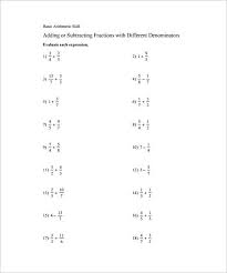 15 adding and subtracting fractions worksheets free pdf documents download free premium templates