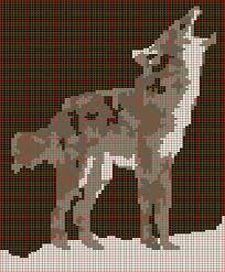 Free Knit Wolf Chart