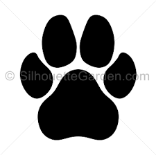 Black And White Paw Print Puppy Clipart Dog Paw Print Silhouette Paw Print Clip Art Dog Paw Print Dog Paws