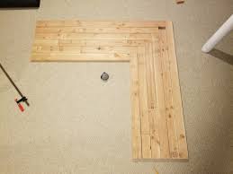 One of the flaws of plywood, when you cut through it is that you. Mandvi S Diy Blog How To Diy Build L Shaped Office Desk Using 2x4s
