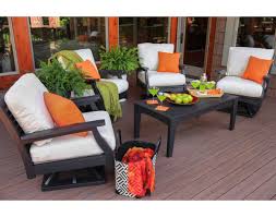 Orange And White Patio Chair Google Search Poly Outdoor Furniture Polywood Outdoor Furniture Patio Furniture Sets