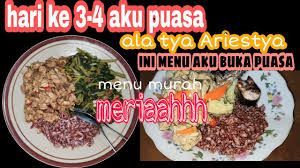 Diet ketika puasa, efektif kah? Menu Buka Puasa Ketika Diet Ala Tya Ariestya Menu Rumahan Banget Dan Murah Versi Diary Shi Ghepok Youtube