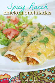 Spicy Ranch Chicken Enchiladas Recipes Mexican Food Recipes Food