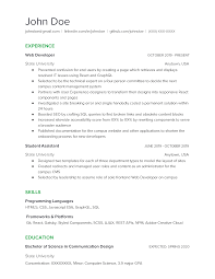 Student Web Developer Do Your Worst Resumes