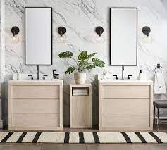 Mirror janette vanity mirror bathroom accessory tray. Mason Glazed Stoneware Bathroom Accessories Pottery Barn