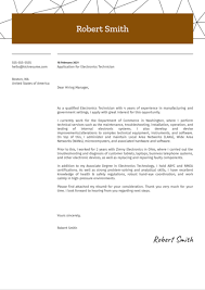How do you write a cover letter to a resume? Electronics Technician Cover Letter Sample Kickresume