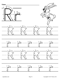 Printable Letter R Tracing Worksheet With Number And Arrow Guides Letter Tracing Worksheets Tracing Worksheets Preschool Tracing Worksheets