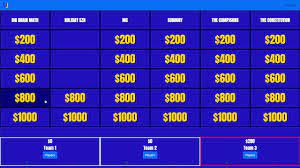 The jeopardy game is a fun and engaging way for students to review a unit of study. Virtual Jeopardy Rules Youtube