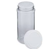 16 oz Clear PET Plastic Spice Jars (White Cap) | Berlin ...