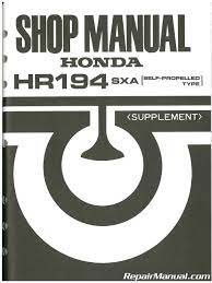 Honda hr214 lawn mower blog: Honda Hr194 Hr214 Hra194 And Hra214 Lawn Mower Shop Manual