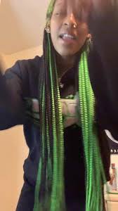 Funny Girl with Green Hair