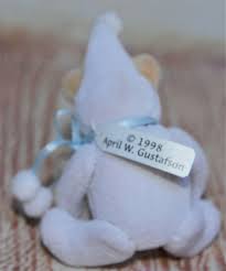 Artist Miniature Bear April Whitcomb Gustafson BEAR WITH SNOWBALL ...