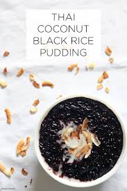 Put 5 cups of water, rice and pandan leaves into a heavy stockpot. Thai Coconut Black Rice Pudding Elizabeth Dhokia Black Rice Pudding Black Rice Rice Pudding