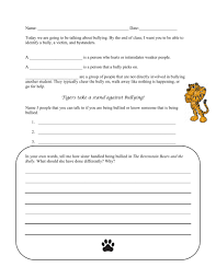 Bullying worksheets and online activities. Bullying Worksheet To Go Along With The Berenstain Bears And The Bully Bullying Worksheets Kids Worksheets Printables Bullying Lessons