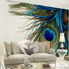 عالية الجودة الحديثة 3d ستيريو جدارية الطاووس ريشة الصورة ورق حائط لغرف النوم غرفة المعيشة ديكور المنزل مخصص حجم ورق حائط Leather Bag
