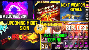 Players can choose their starting point using their parachute, and stay in the safe zone for as long as. Free Fire Upcoming M1887 Skin Freefire Level Up Shop Next Weapon Royale 11 December New Event Youtube
