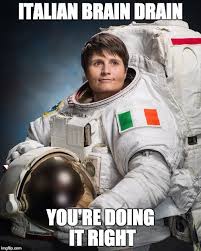 Brain Drain Don T Blame Who Left Italy Daily Pinner Space Suit First Female Astronaut Nasa Space Program