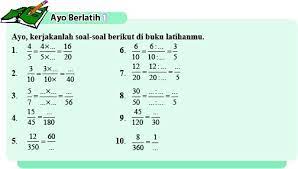 Pengenalan konsep pecahan diberikan saat siswa masih kelas 3. Contoh Soal Pecahan Senilai Kelas 4 Sd