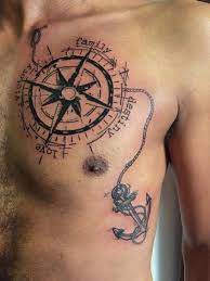 Tattoo Uploaded By Hybrido Kymera Compass Rose And Anchor Booking At My Whatsapp 52 2223605806 And D Compass Tattoo Men Chest Tattoo Compass Journey Tattoo