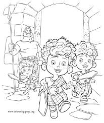 Such pages can be employed to make your own coloring book for your children. Disney Brave Coloring Pages Coloring Home