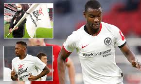Register to confirm your address. Eintracht Frankfurt Wear Black Lives Matter Shirts For German Cup Semi Final At Bayern Munich Daily Mail Online