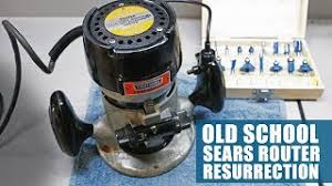 First, i considered the ergonomics of the routers, using them by hand and in a router table. Resurrect My Grandfathers Old Router Sears Router Repair Youtube