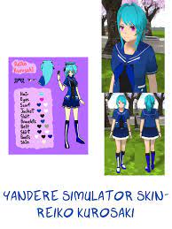 Yandere Simulator- Reiko Kurosaki Skin by ImaginaryAlchemist on DeviantArt