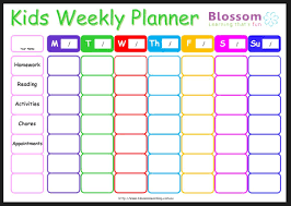 Back To School Calendar Pdf Google Drive Kids Planner Homework Planner Kids Weekly Planner